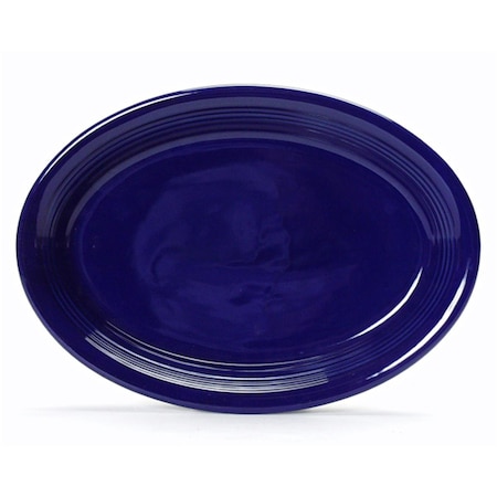 Concentrix 13.5 In. X 9.75 In. Oval Platter Coupe - Cobalt - 6 Pcs